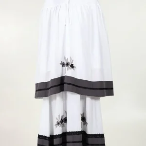 2-Piece Prayer Set of Abaya and Hijab-Black trim