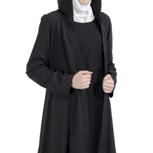 Front Open Asymmetrical Style Hoodie Cardigan